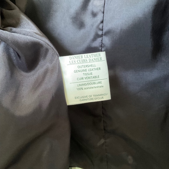 Danier Genuine Suede and Leather Purple Jacket Size Large - Picture 9 of 16